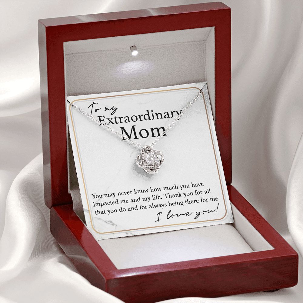 Always There For Me - Love Knot Necklace For Mom