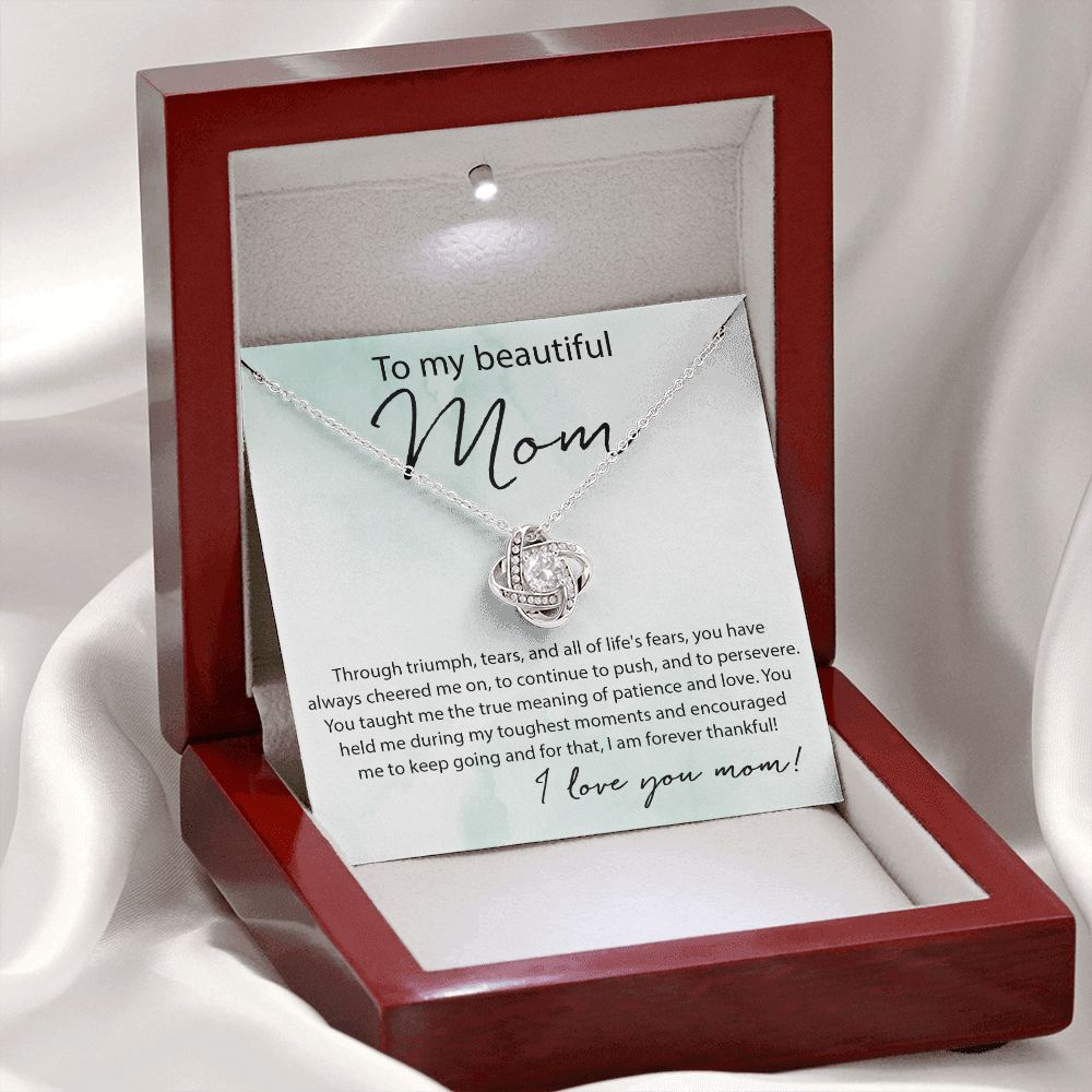 Patience And Love - Love Knot Necklace For Mom