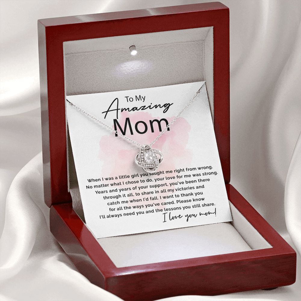 All The Ways You've Cared - Love Knot Necklace For Mom