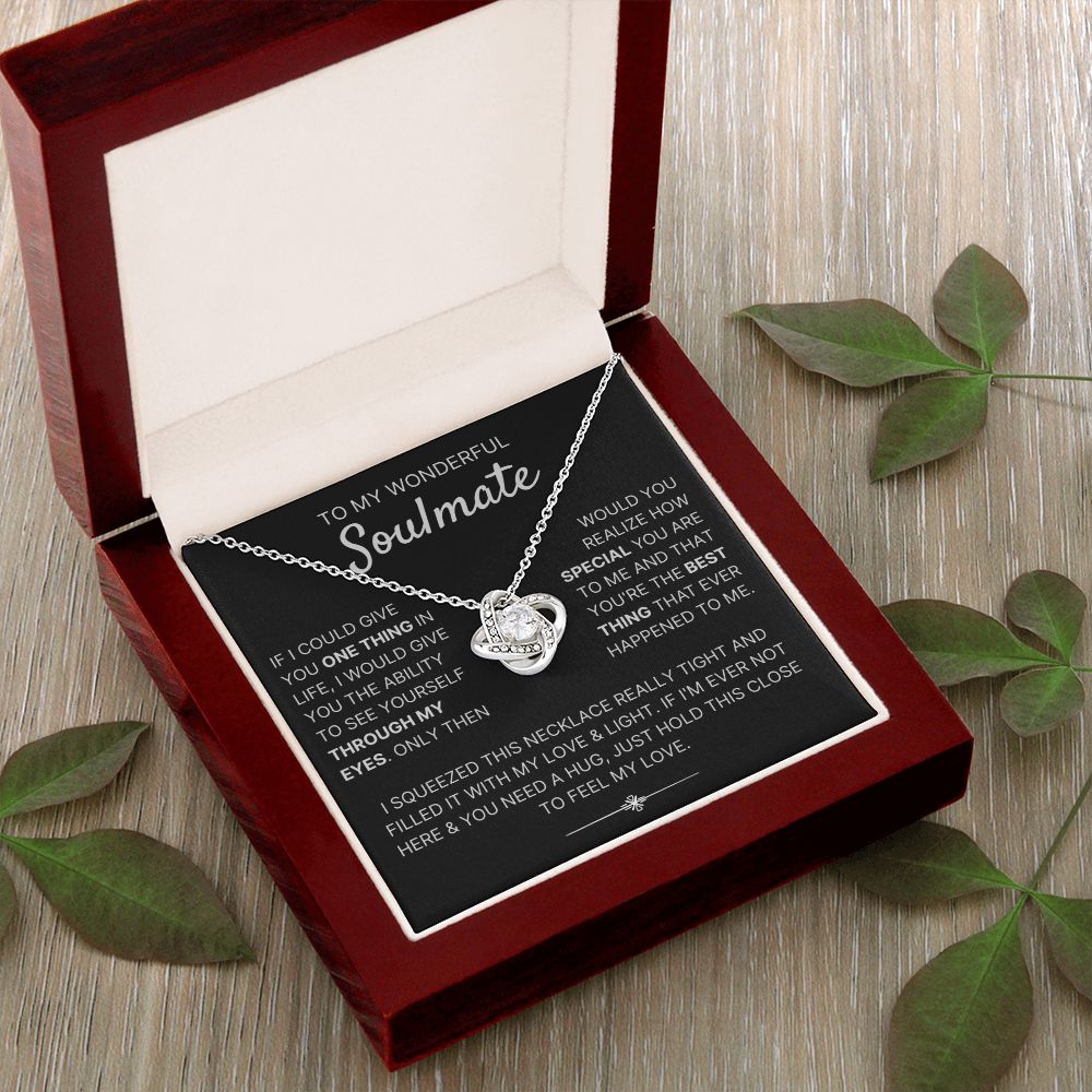 Through My Eyes - Love Knot Necklace For Soulmate