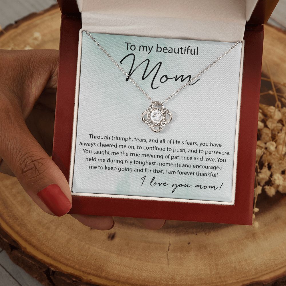 Patience And Love - Love Knot Necklace For Mom