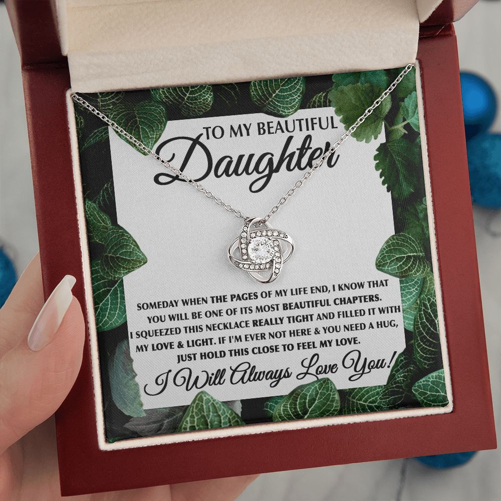 My Love & Light - Love Knot Necklace For Daughter