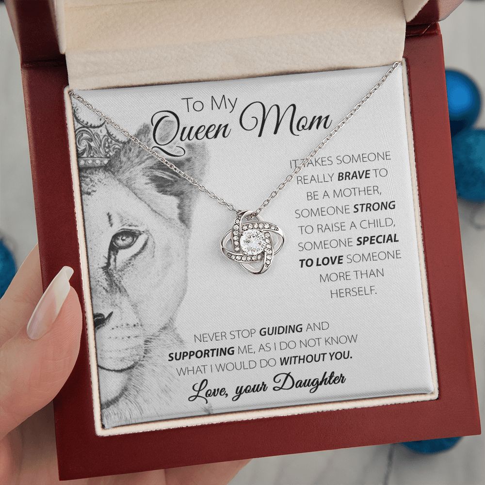 Queen Mom - Love Knot Necklace For Mom