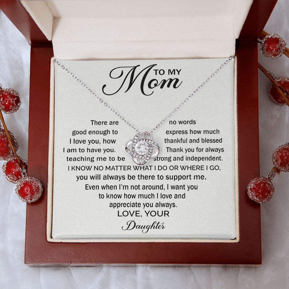 Appreciate You Always - Love Knot Necklace For Mom
