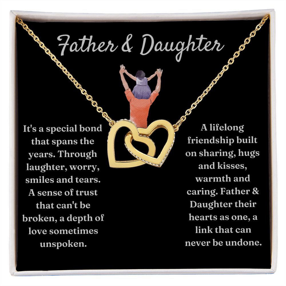 Lifelong Friendship - Interlocking Hearts Necklace For Daughter