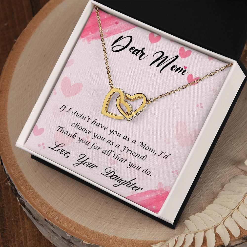message card necklace for Mom