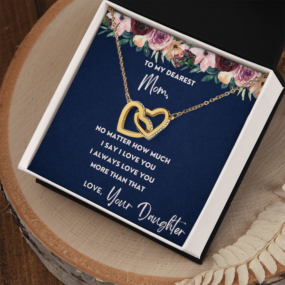 More Than That - Interlocking Hearts Necklace For Mom