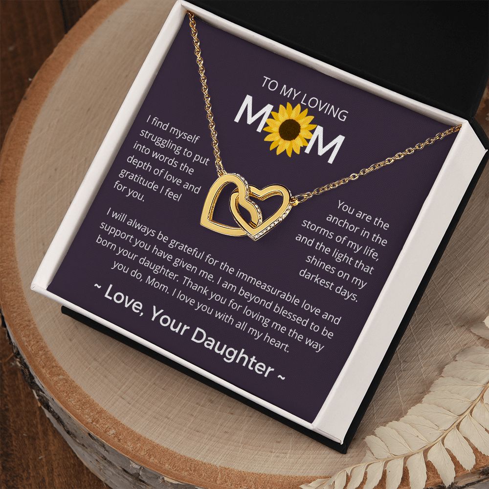 I Am Beyond Blessed - Interlocking Hearts Necklace For Mom