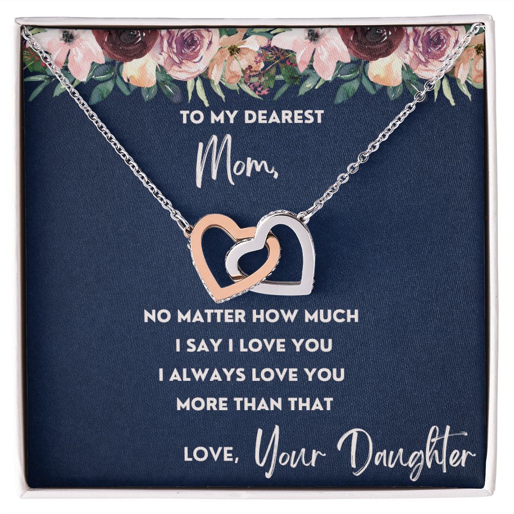 More Than That - Interlocking Hearts Necklace For Mom