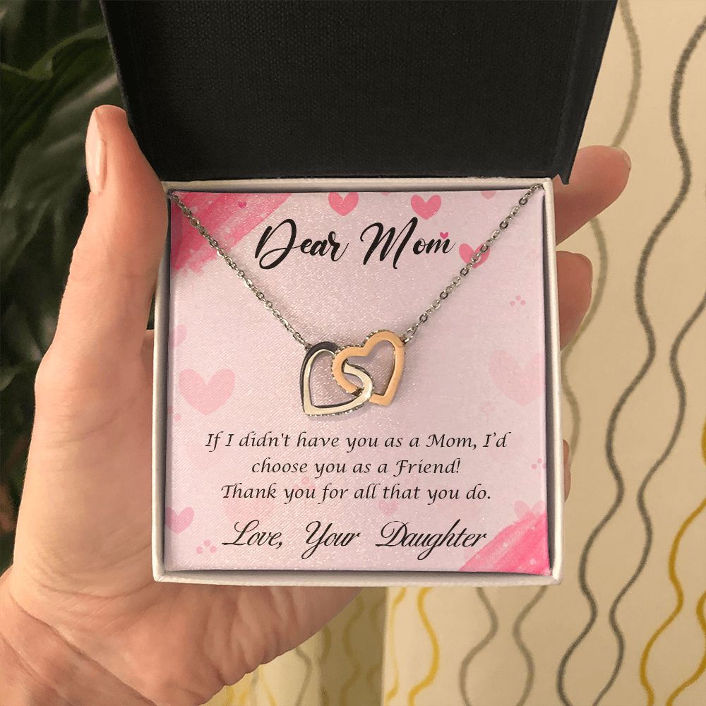 message card necklace for Mom