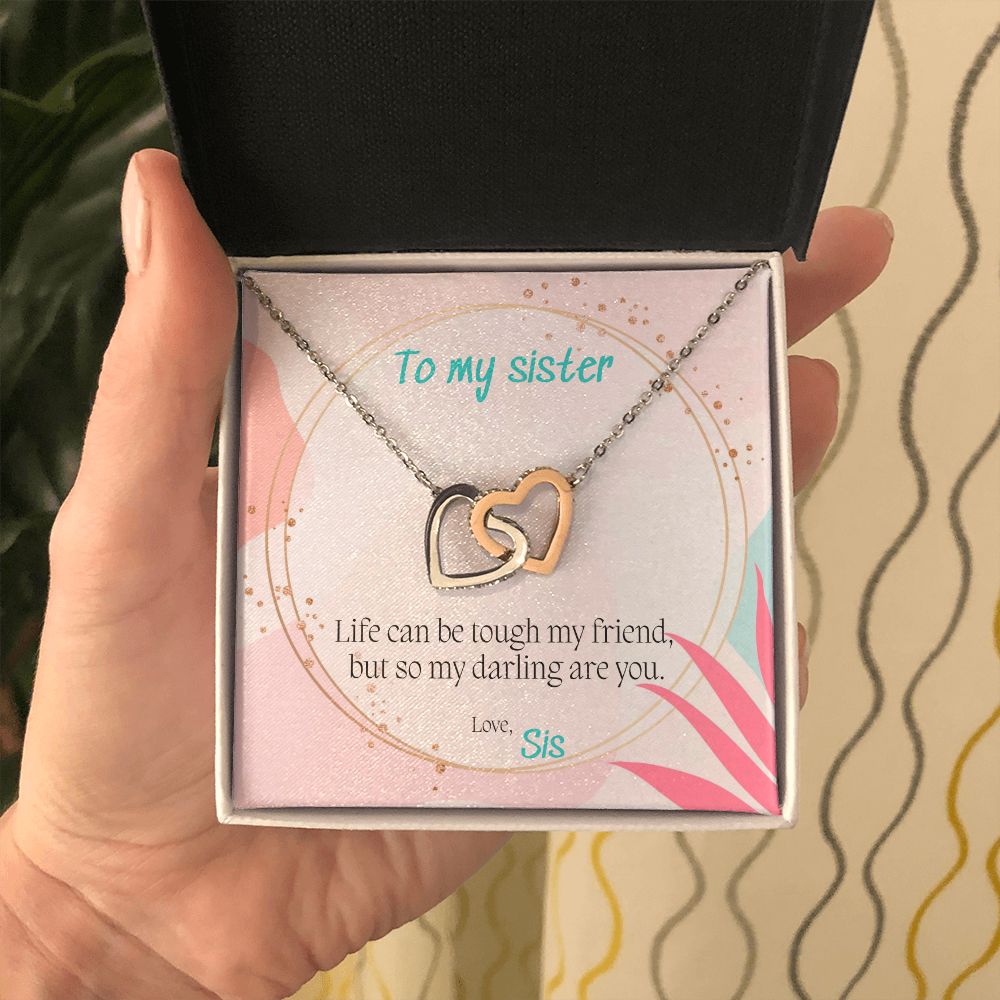 You Are Tough - Interlocking Hearts Necklace