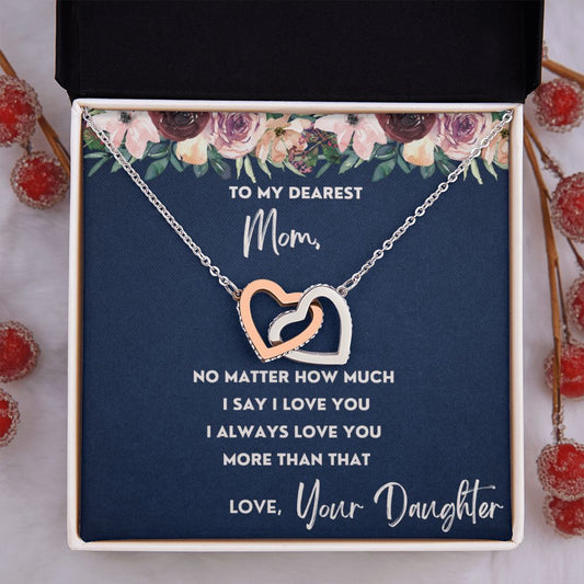 More Than That - Interlocking Hearts Necklace For Mom