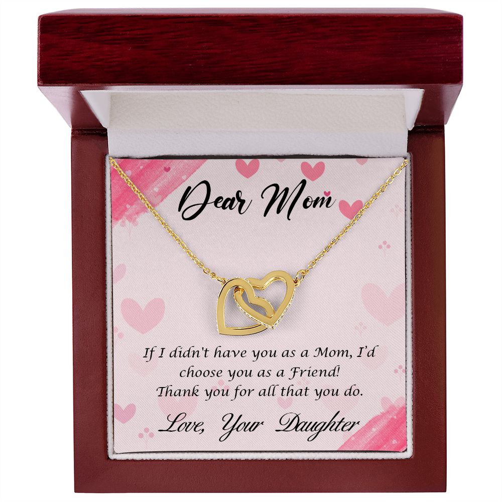message card necklace for Mom