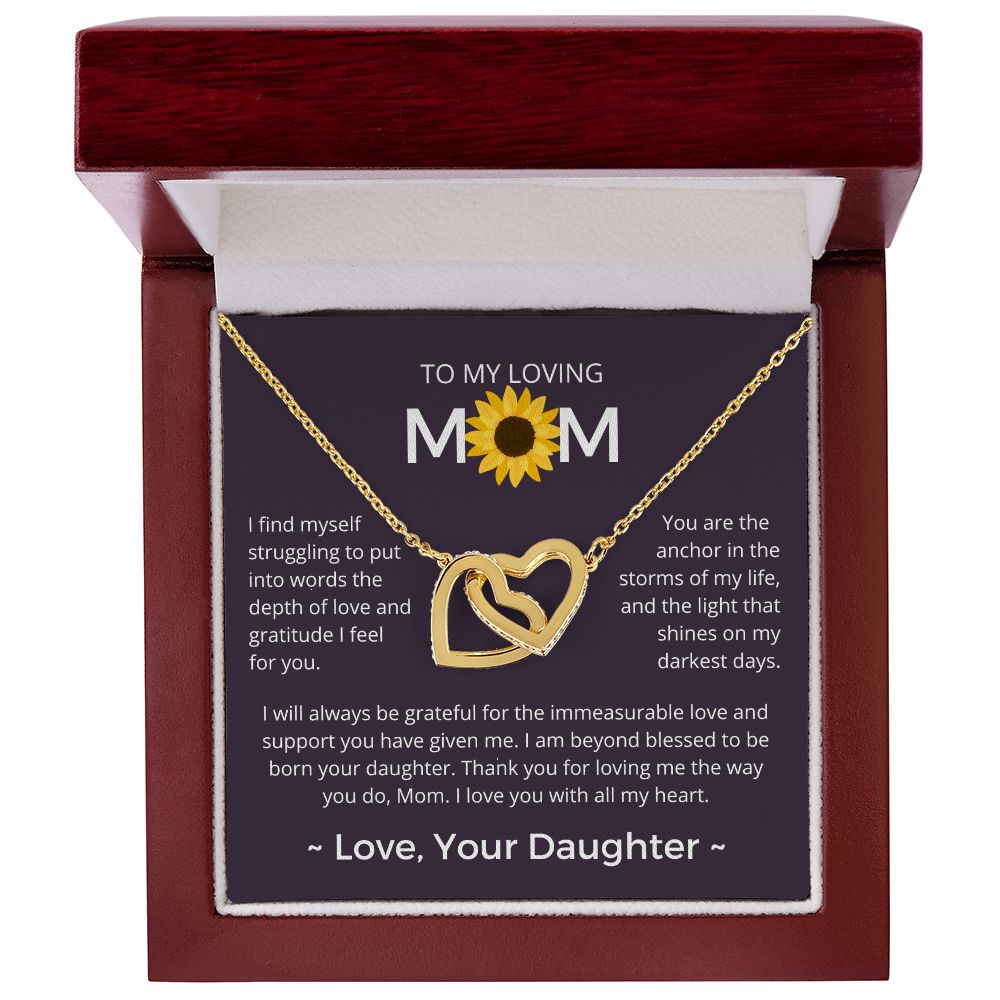 I Am Beyond Blessed - Interlocking Hearts Necklace For Mom