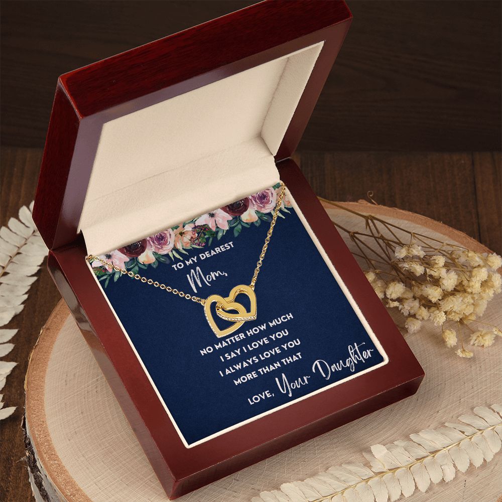 More Than That - Interlocking Hearts Necklace For Mom