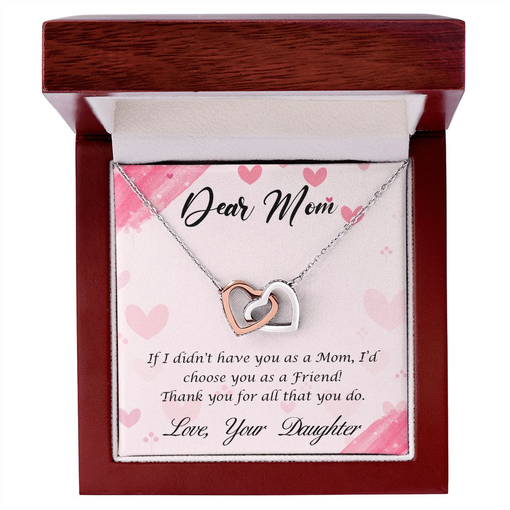 message card necklace for Mom