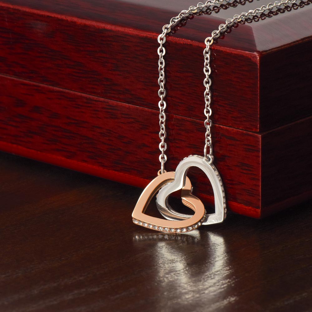 Never Apart - Interlocking Hearts Necklace For Best Friend