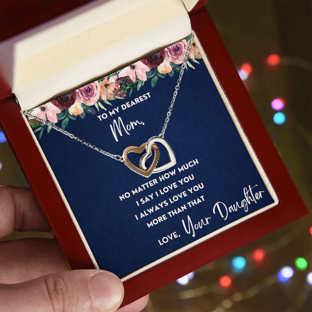 More Than That - Interlocking Hearts Necklace For Mom
