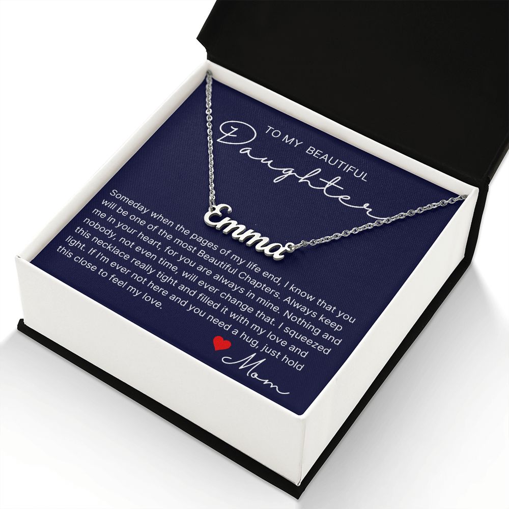 Pages Of My Life - Custom Name Necklace For Daughter