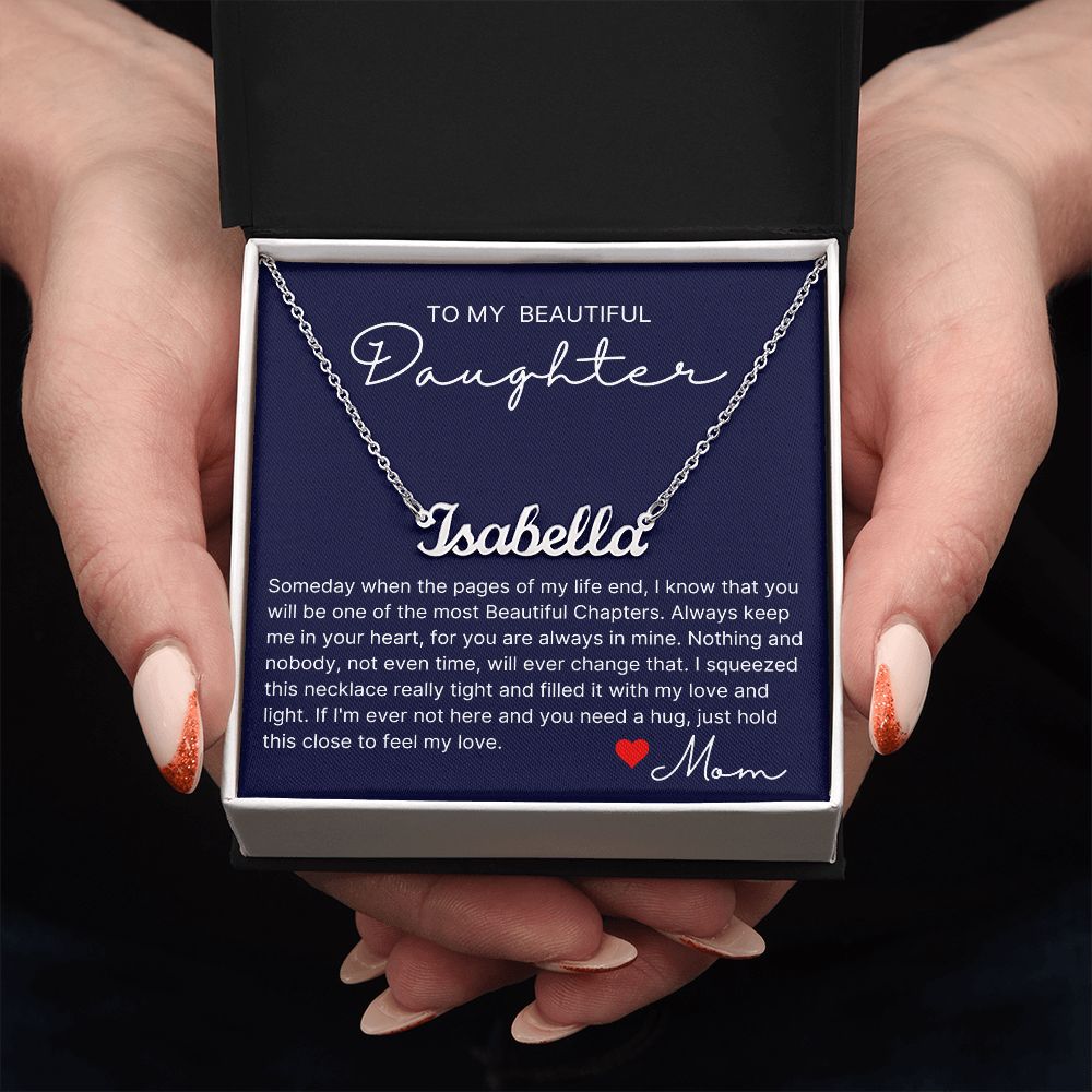 Pages Of My Life - Custom Name Necklace For Daughter