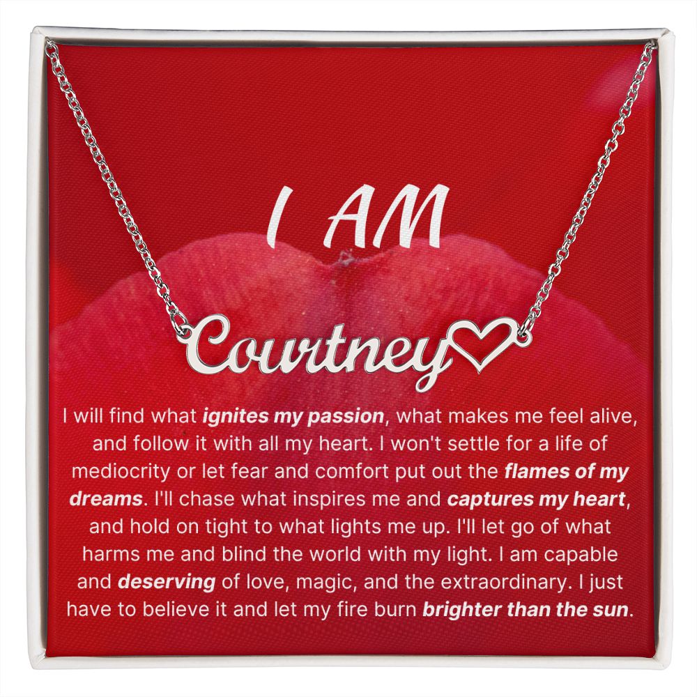 I Am Capable And Deserving Identity Necklace