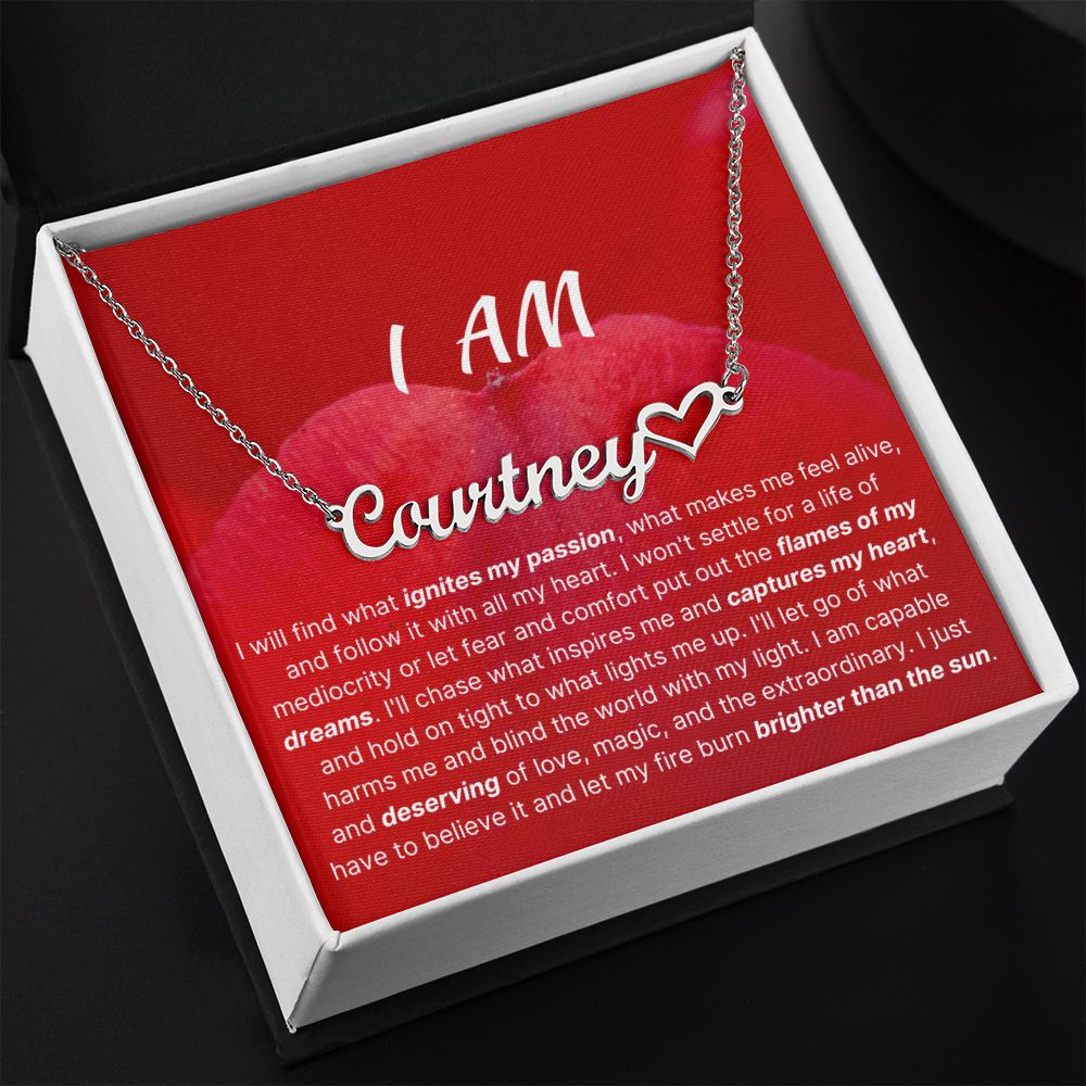 I Am Capable And Deserving Identity Necklace