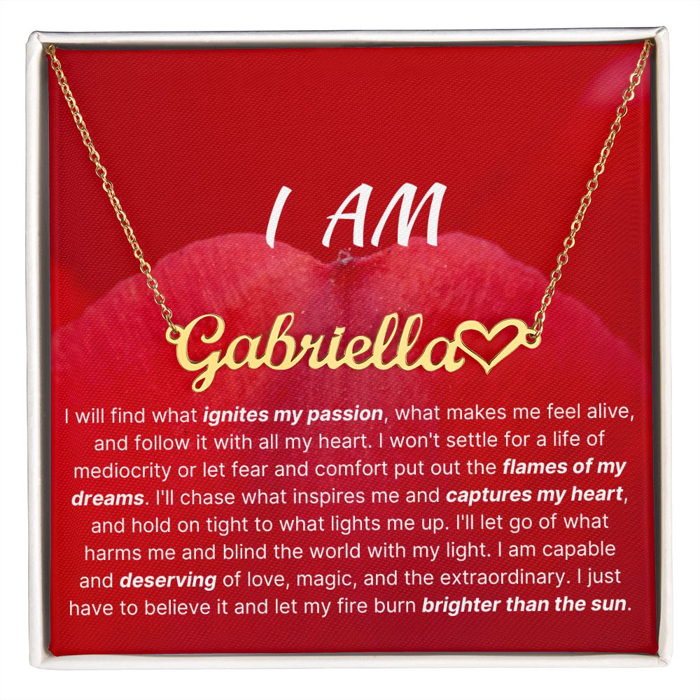 I Am Capable And Deserving Identity Necklace