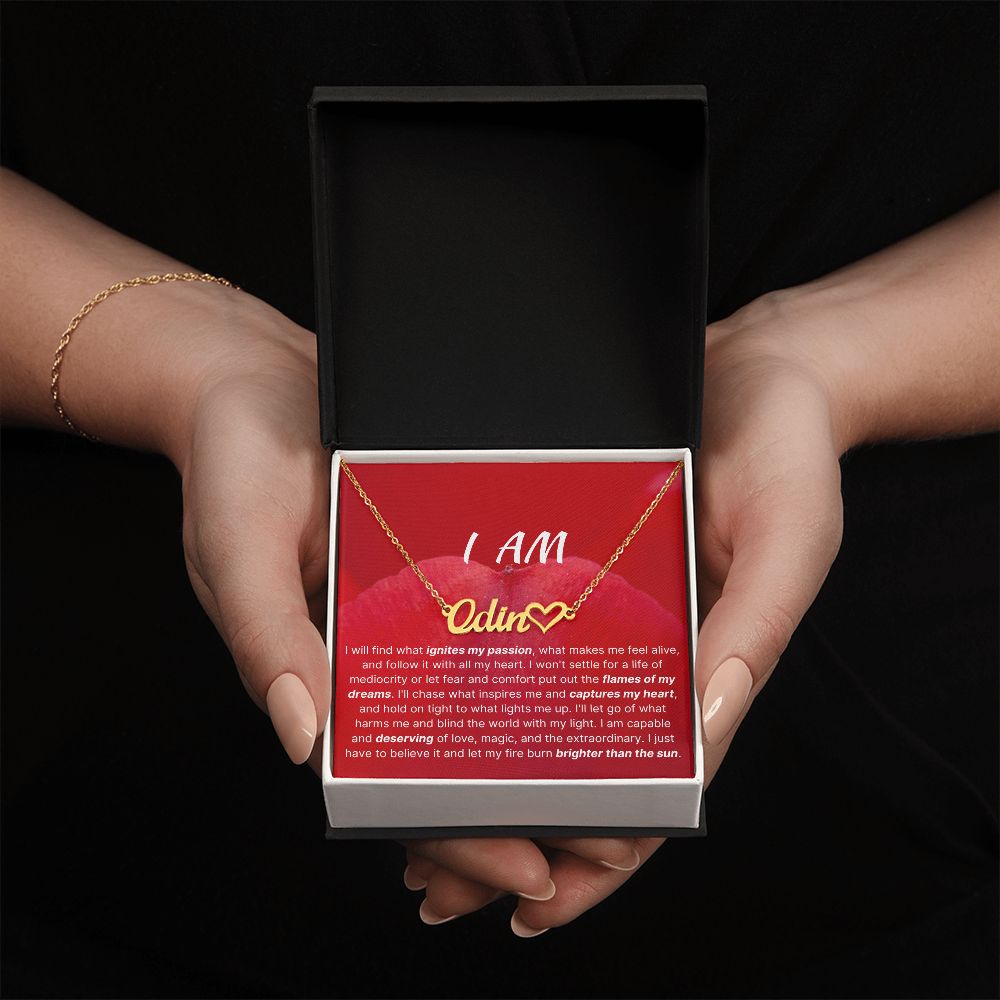 I Am Capable And Deserving Identity Necklace