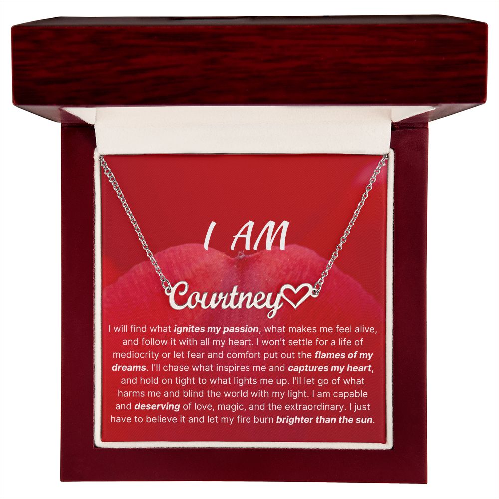 I Am Capable And Deserving Identity Necklace
