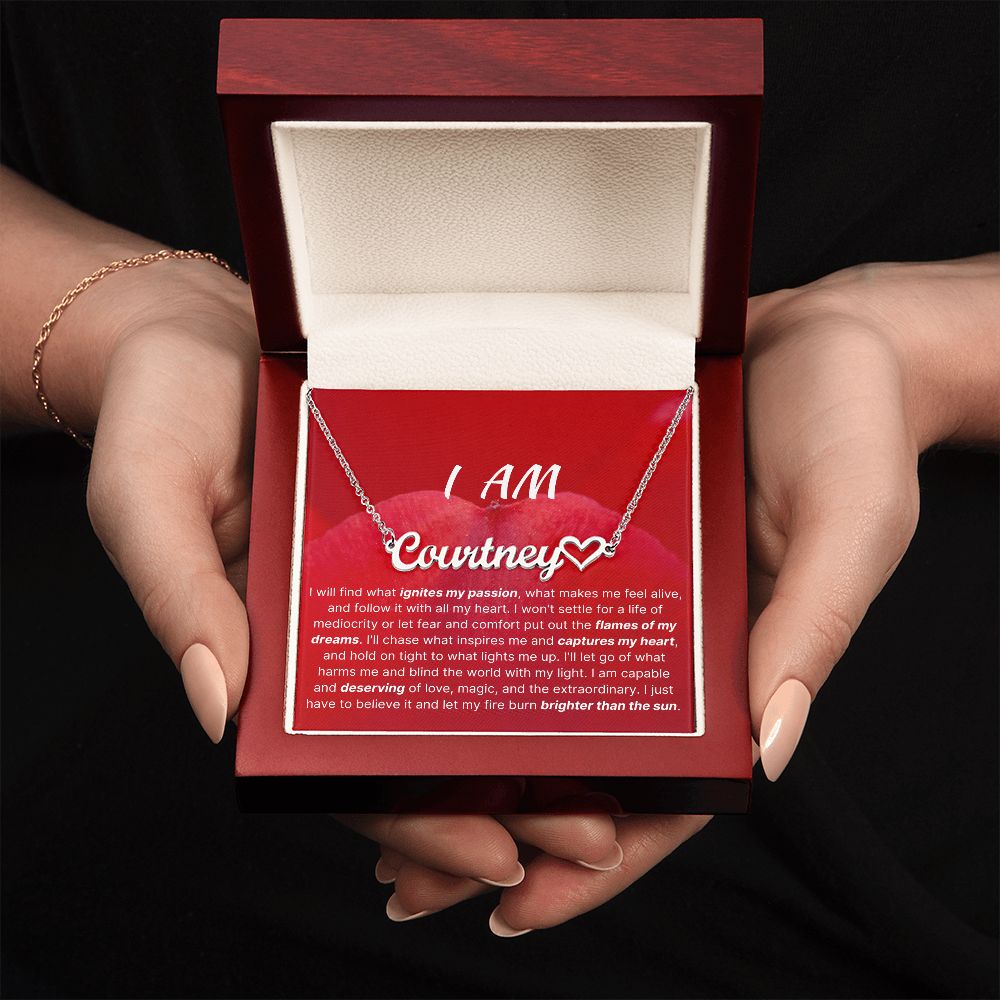 I Am Capable And Deserving Identity Necklace