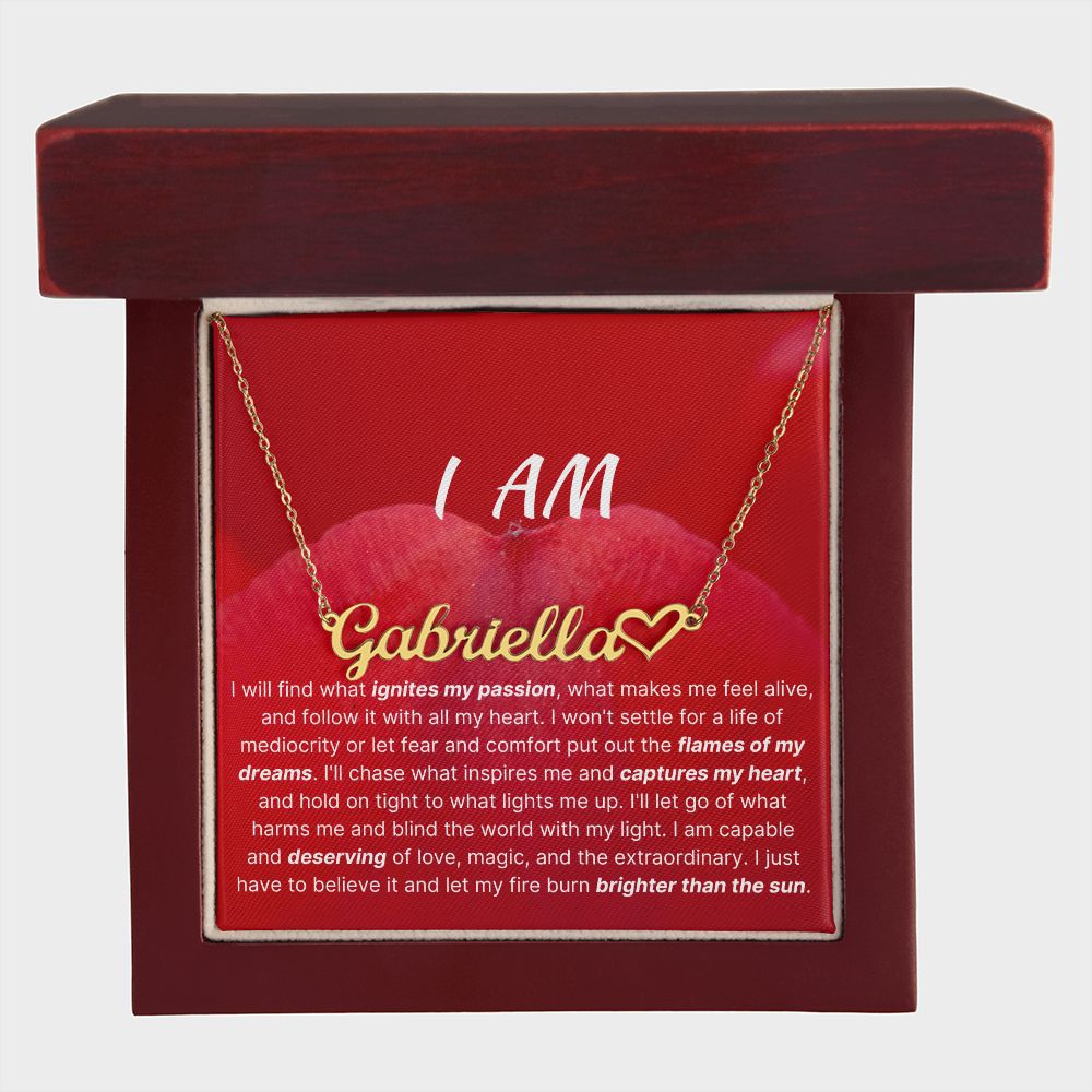 I Am Capable And Deserving Identity Necklace