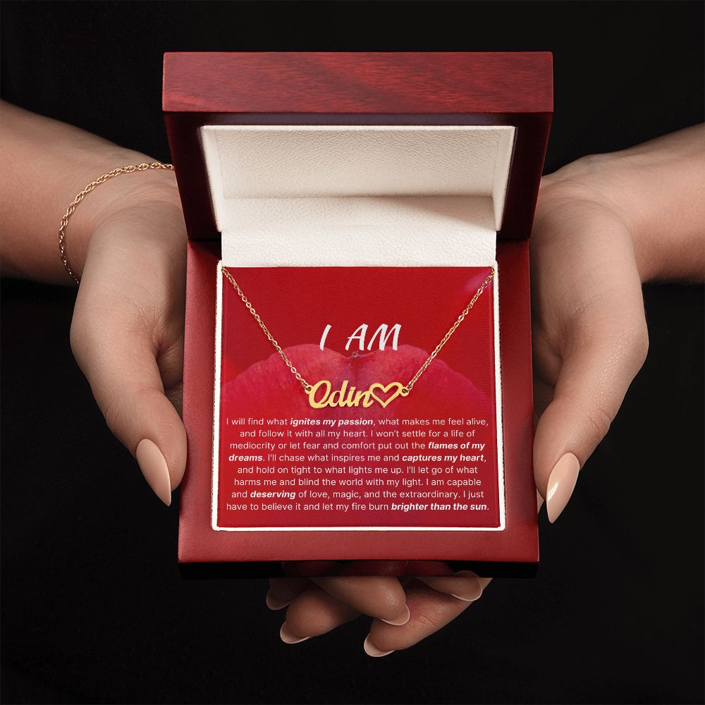 I Am Capable And Deserving Identity Necklace