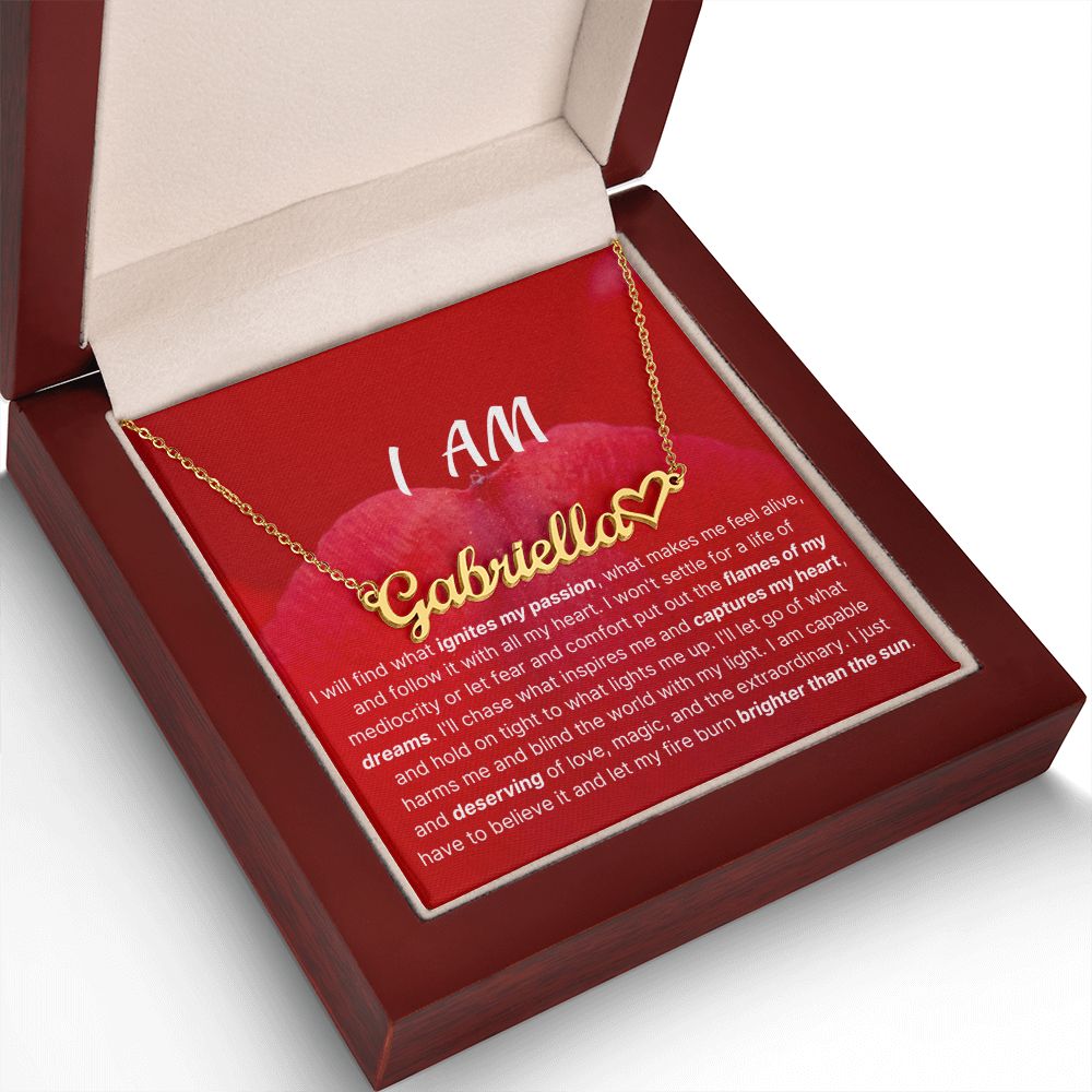 I Am Capable And Deserving Identity Necklace