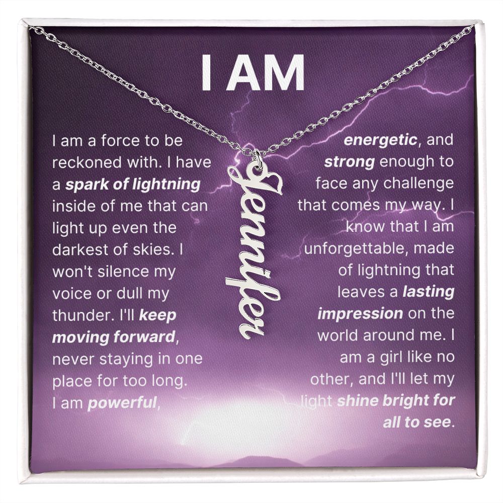 The "I Am" Necklace - I'll Shine Bright For All To See