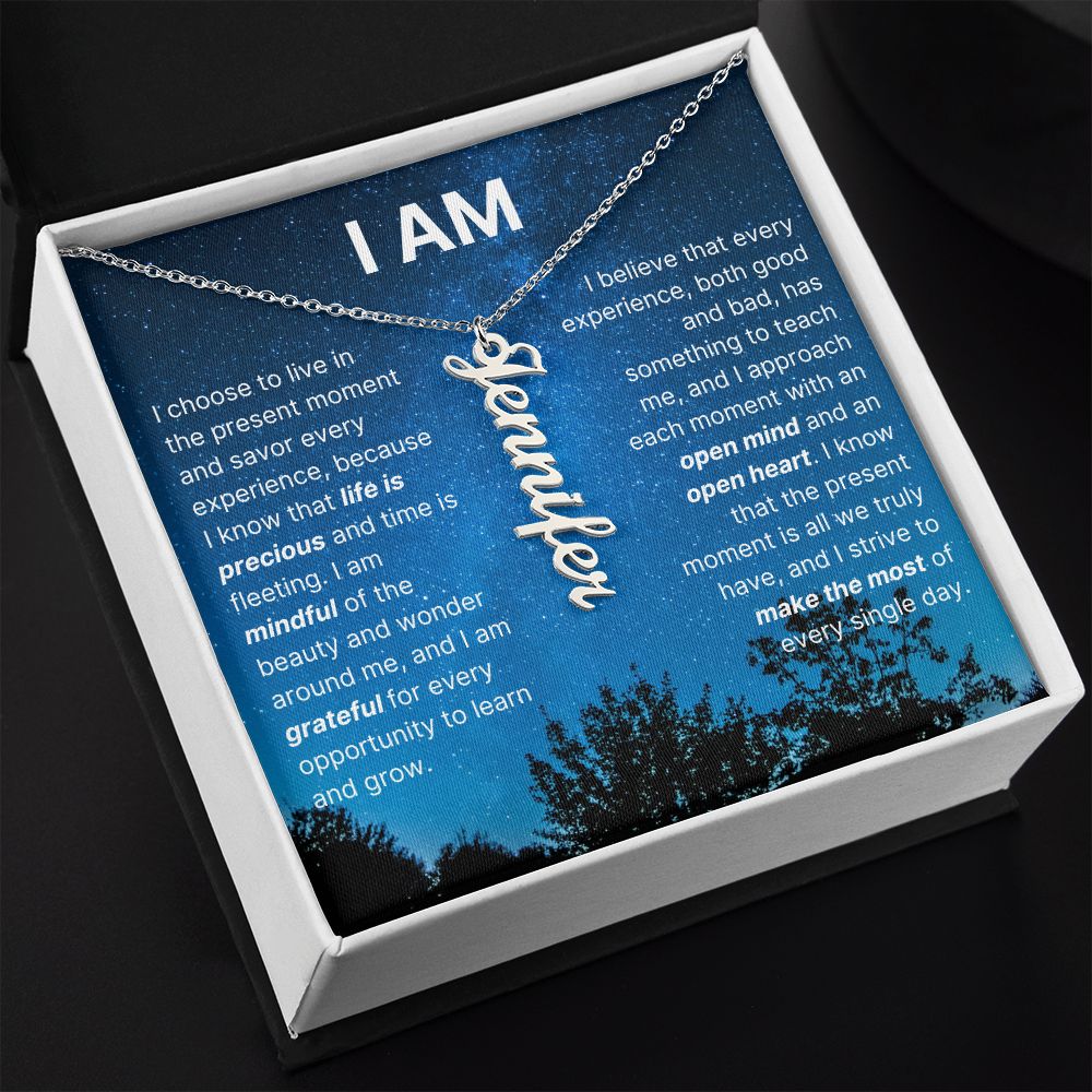 The "I Am" Necklace - Grateful Heart