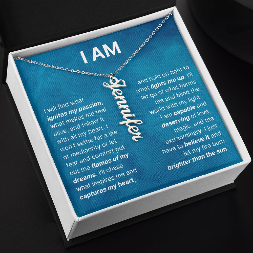 The "I Am" Inspirational Necklace For Daughter