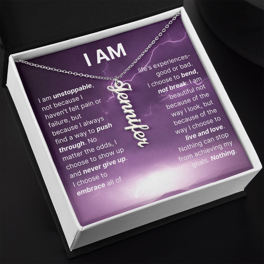 The "I Am" Necklace - I Am Unstoppable