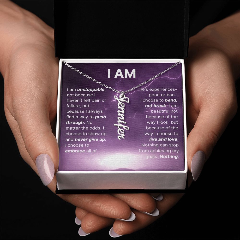 The "I Am" Necklace - I Am Unstoppable