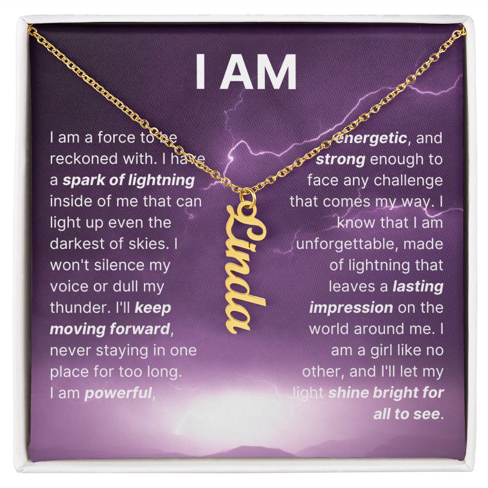 The "I Am" Necklace - I'll Shine Bright For All To See