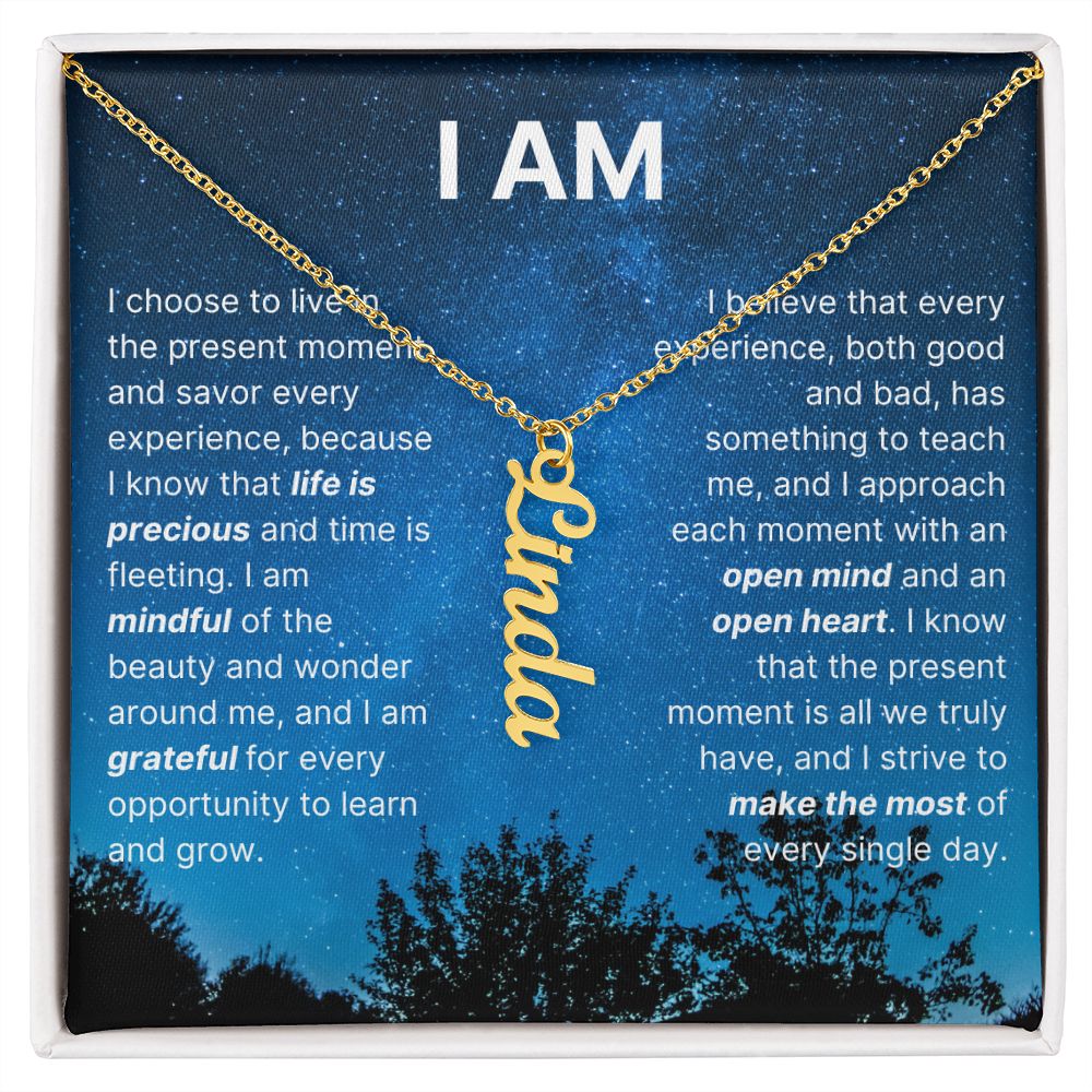 The "I Am" Necklace - Grateful Heart