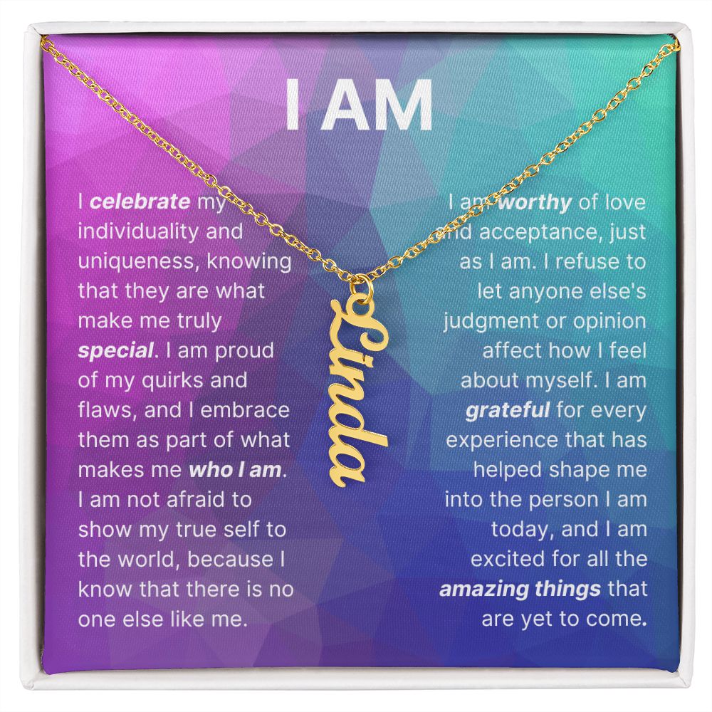 The "I Am" Necklace - A Celebration Of You
