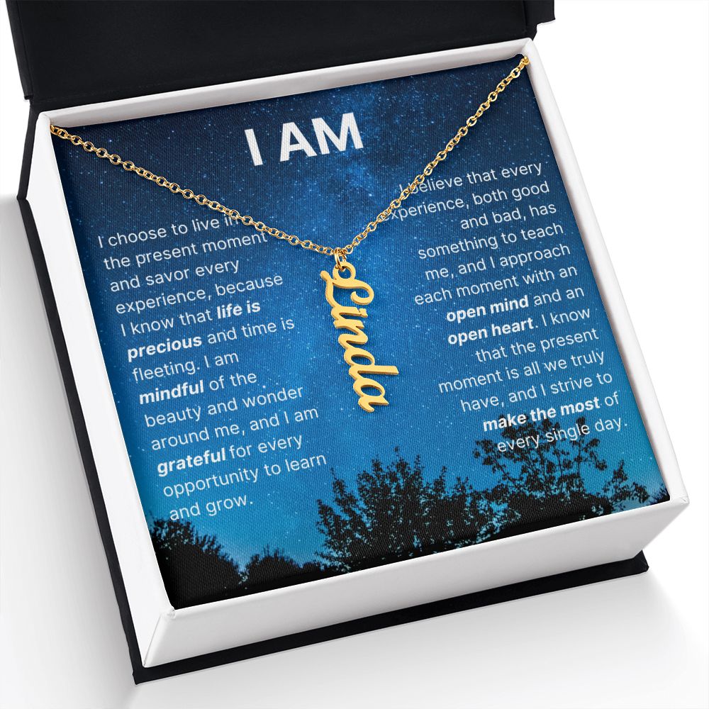 The "I Am" Necklace - Grateful Heart
