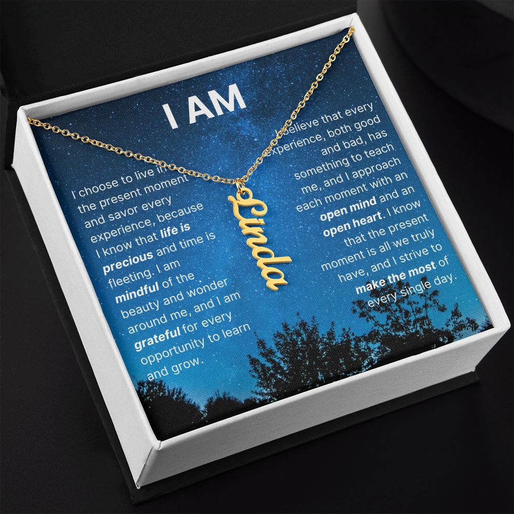 The "I Am" Necklace - Grateful Heart
