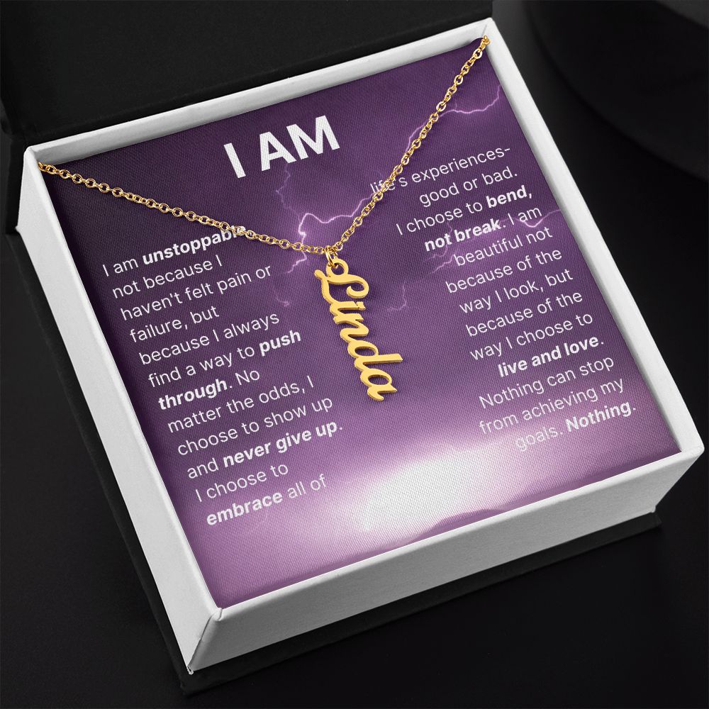 The "I Am" Necklace - I Am Unstoppable