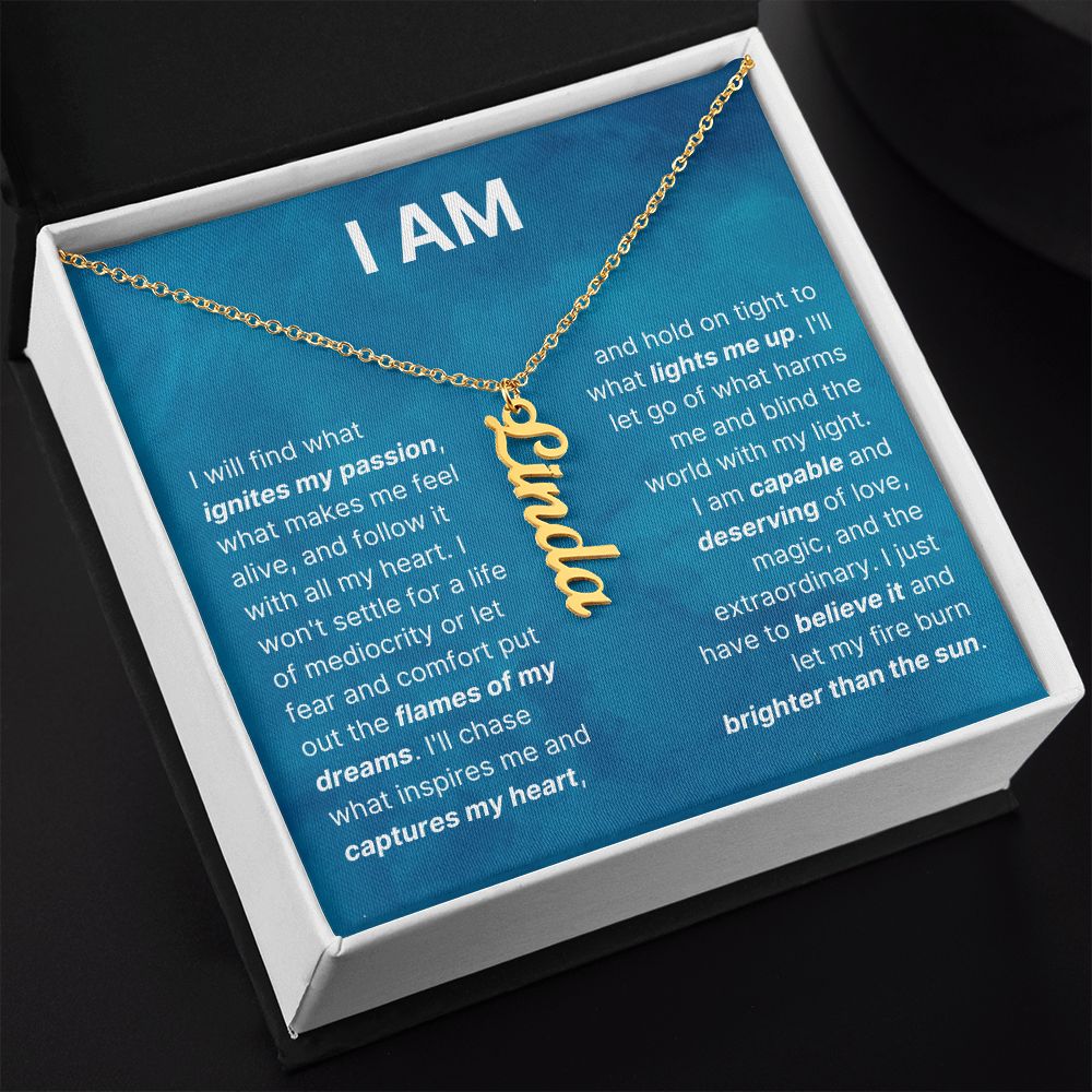 The "I Am" Inspirational Necklace For Daughter