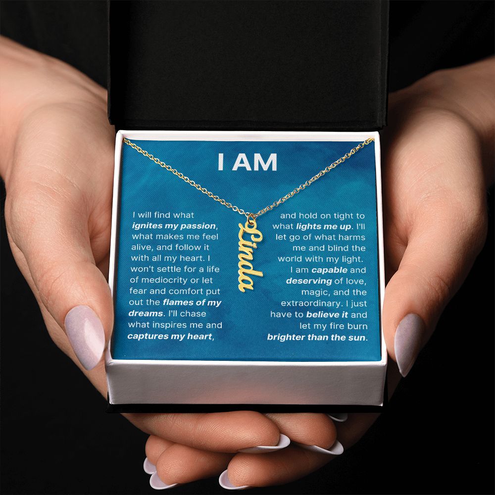 The "I Am" Inspirational Necklace For Daughter