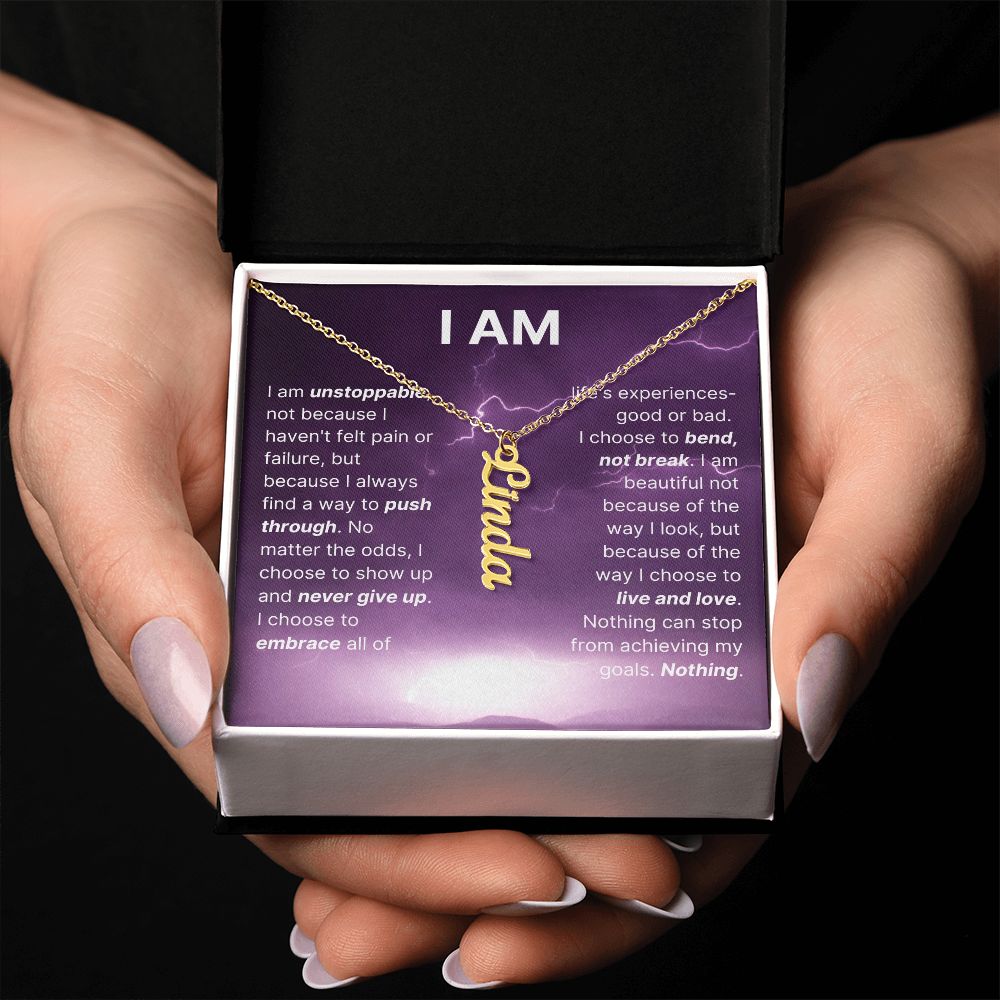 The "I Am" Necklace - I Am Unstoppable