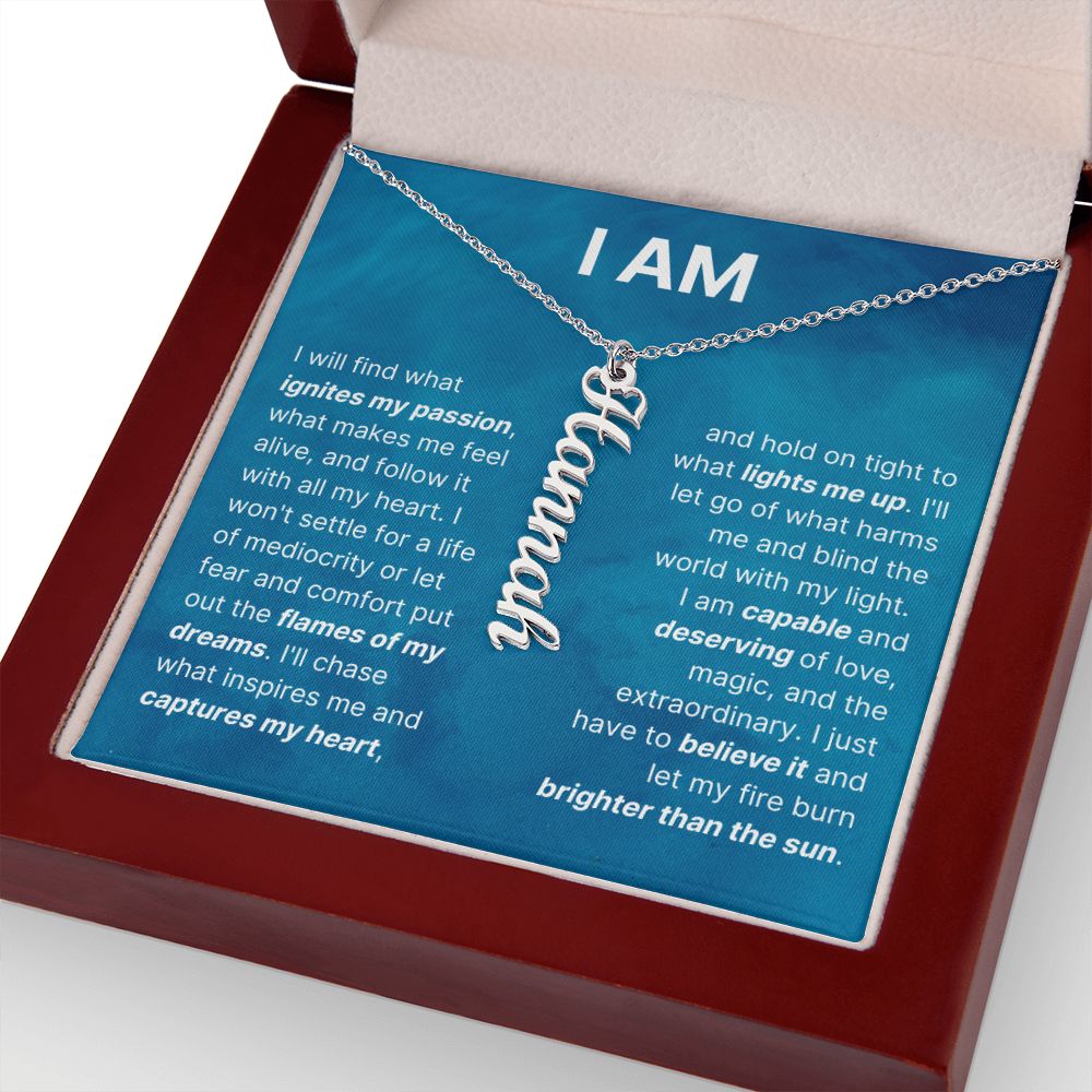 The "I Am" Inspirational Necklace For Daughter