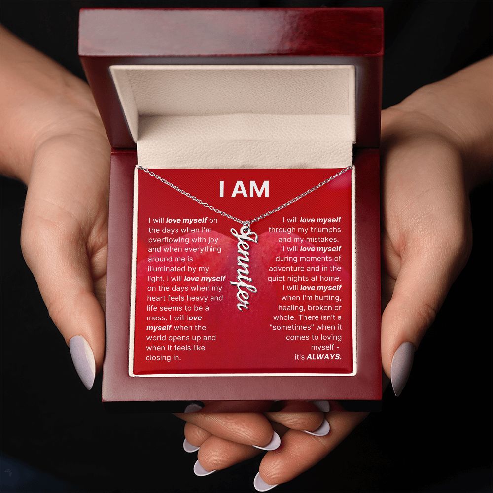 The "I am" Necklace - I Will Love Myself