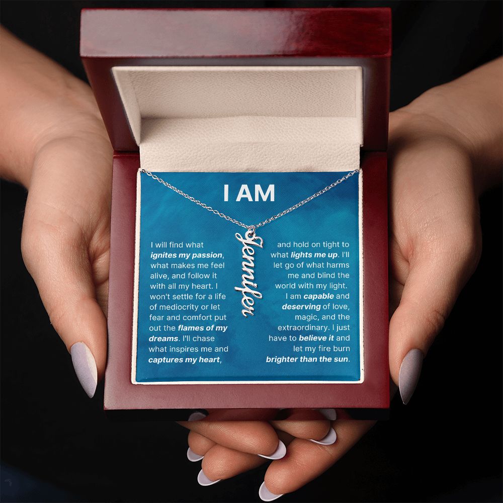 The "I Am" Inspirational Necklace For Daughter